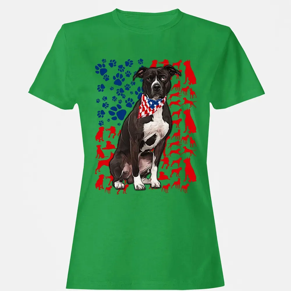 Pitbull 4th of July Women's T-shirt - 7