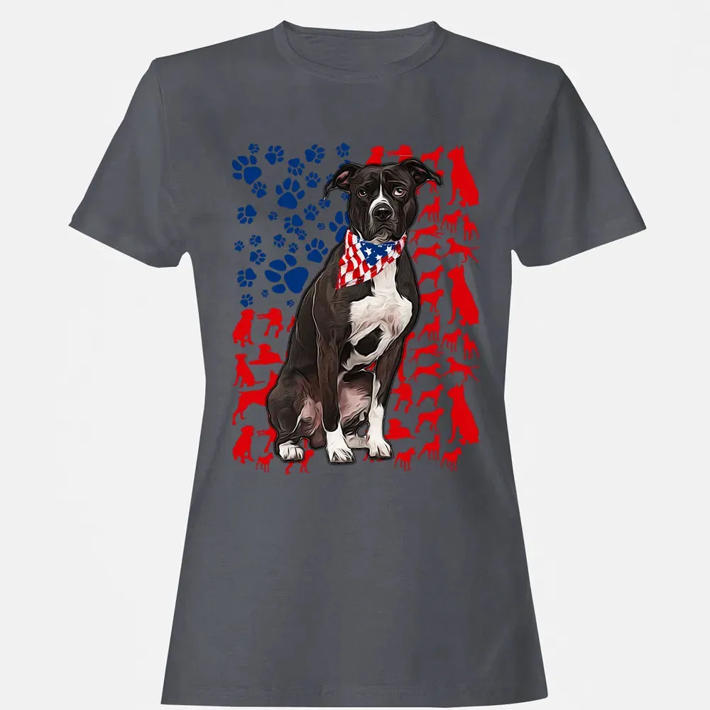 Pitbull 4th of July Women's T-shirt - 5