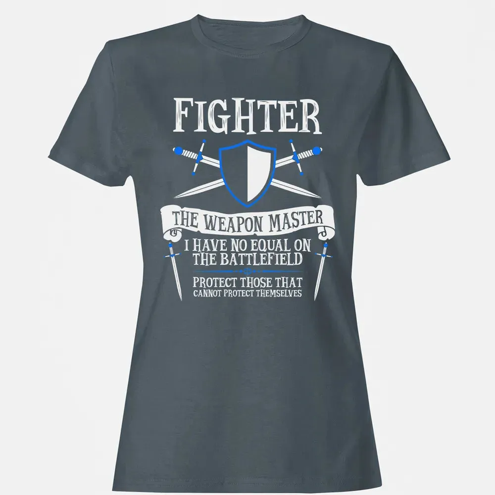 FIGHTER, THE WEAPON MASTER  (Black) Women's T-shirt - 3
