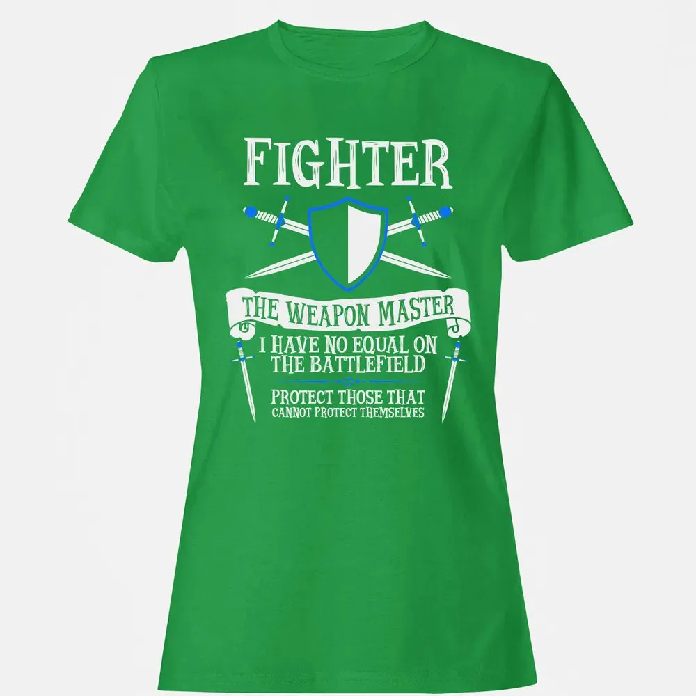 FIGHTER, THE WEAPON MASTER  (Black) Women's T-shirt - 7