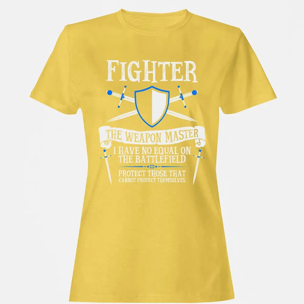 FIGHTER, THE WEAPON MASTER  (Black) Women's T-shirt - 4