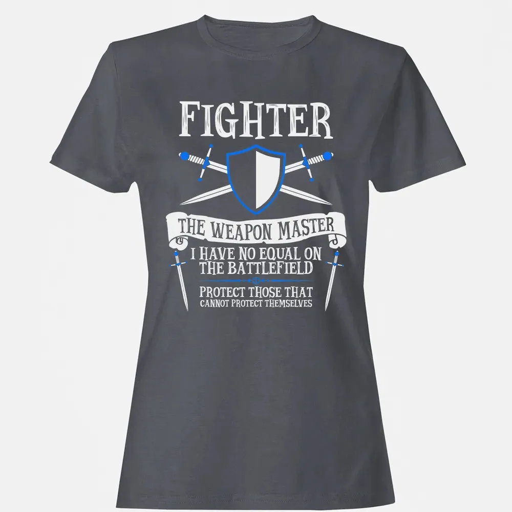FIGHTER, THE WEAPON MASTER  (Black) Women's T-shirt - 5