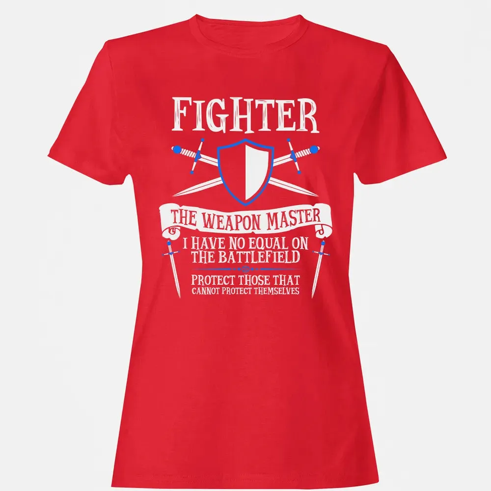 FIGHTER, THE WEAPON MASTER  (Black) Women's T-shirt - 13