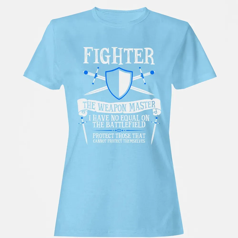 FIGHTER, THE WEAPON MASTER  (Black) Women's T-shirt - 8