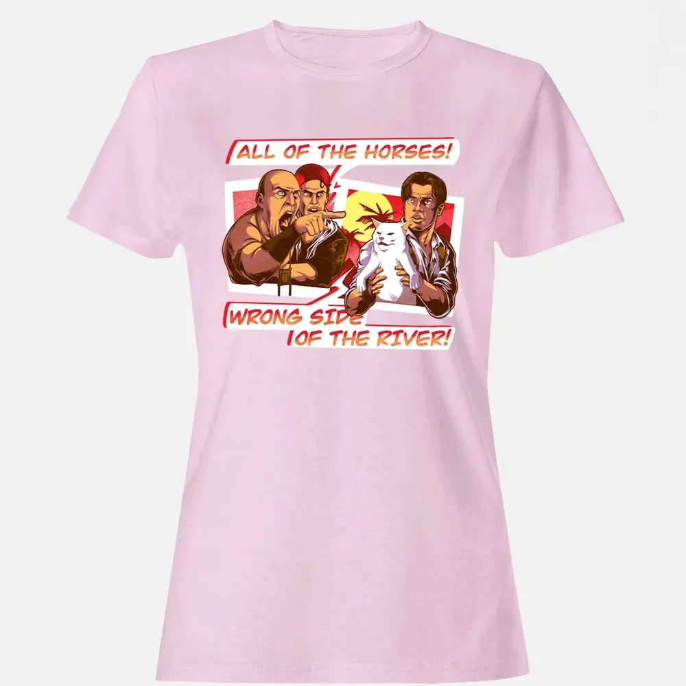 All Of The Horses! Wrong Side Of The River! Women's T-shirt - 9