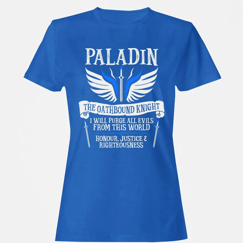 PALADIN, THE OATHBOUND KNIGHT (White) Women's T-shirt - 14