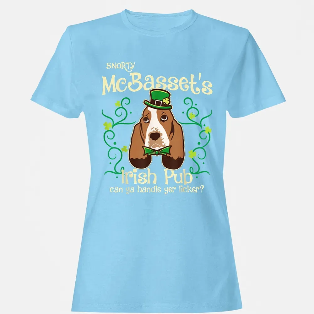 Basset Hound Dog Gifts St Patricks Day Women's T-shirt - 8