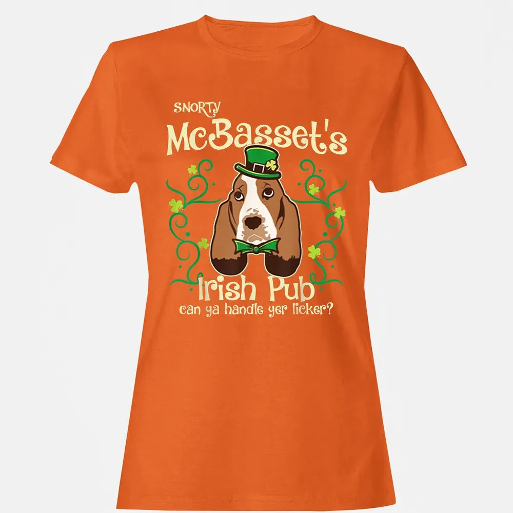 Basset Hound Dog Gifts St Patricks Day Women's T-shirt - 11