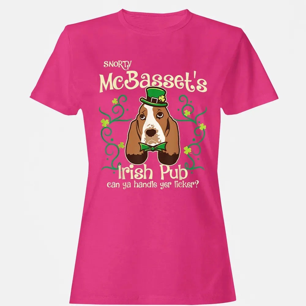 Basset Hound Dog Gifts St Patricks Day Women's T-shirt - 6