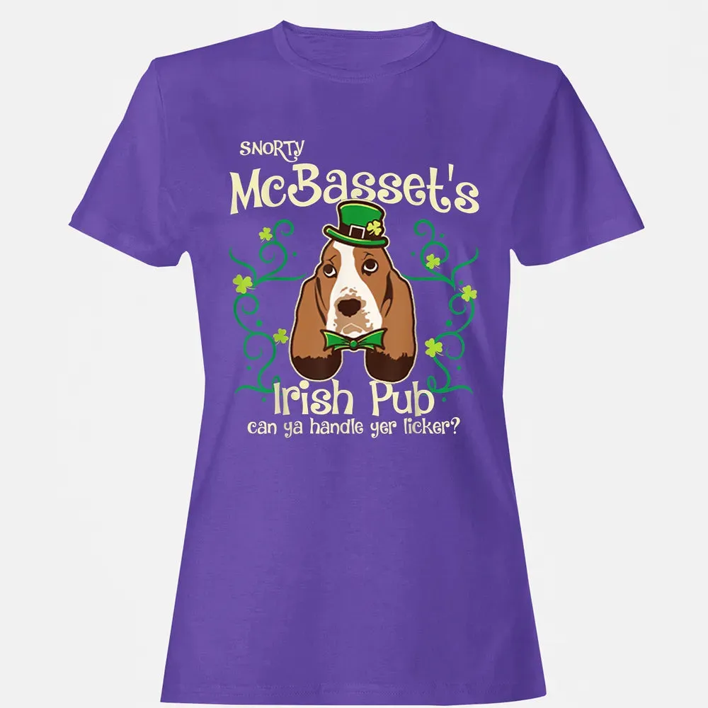Basset Hound Dog Gifts St Patricks Day Women's T-shirt - 12