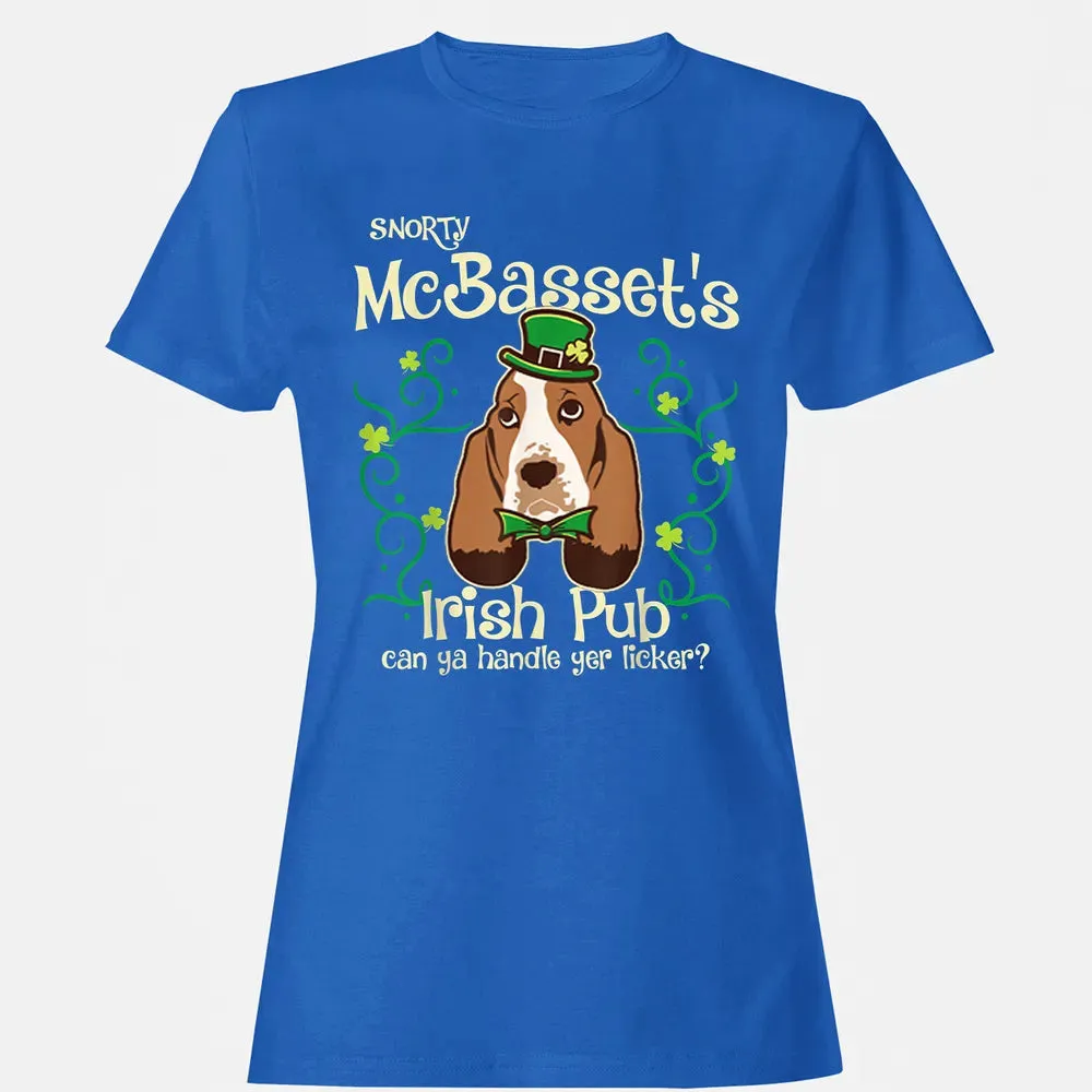 Basset Hound Dog Gifts St Patricks Day Women's T-shirt - 14