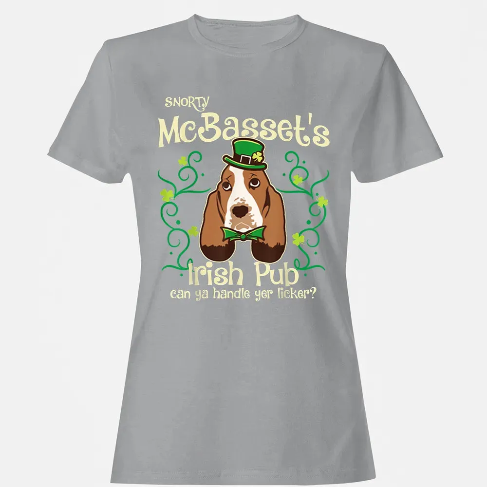 Basset Hound Dog Gifts St Patricks Day Women's T-shirt - 15