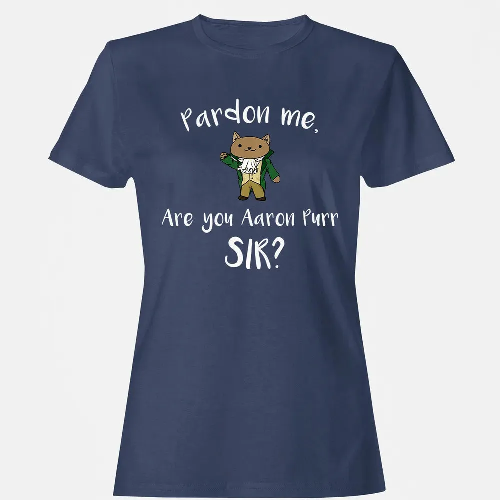Are you Aaron Purr Sir Funny Cat Hoodie Hooded Sweat Women's T-shirt - 10