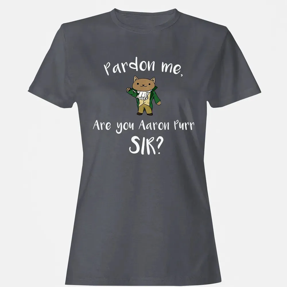 Are you Aaron Purr Sir Funny Cat Hoodie Hooded Sweat Women's T-shirt - 5