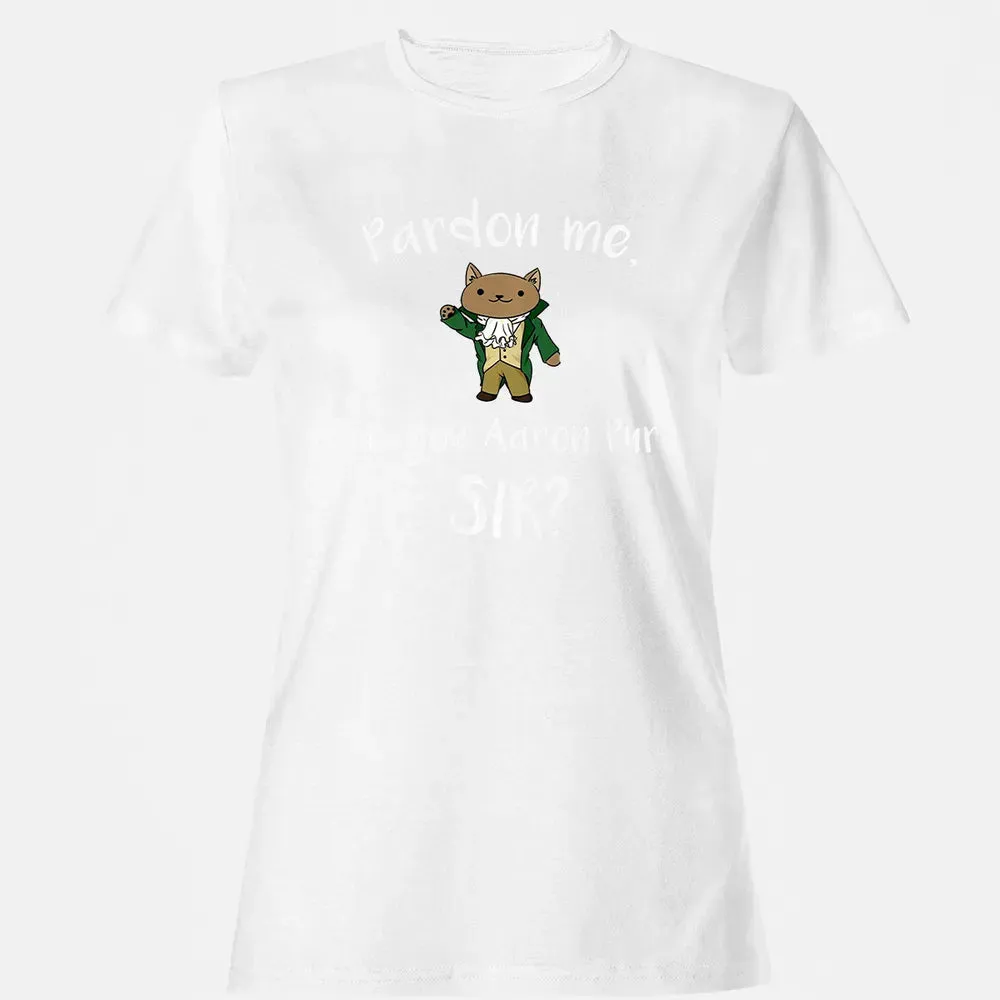 Are you Aaron Purr Sir Funny Cat Hoodie Hooded Sweat Women's T-shirt - 16