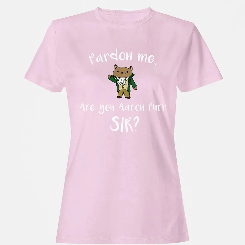 Are you Aaron Purr Sir Funny Cat Hoodie Hooded Sweat Women's T-shirt - 9