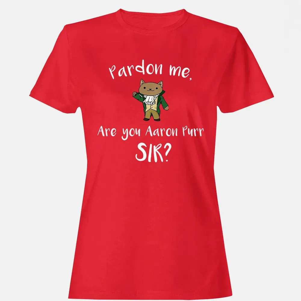 Are you Aaron Purr Sir Funny Cat Hoodie Hooded Sweat Women's T-shirt - 13