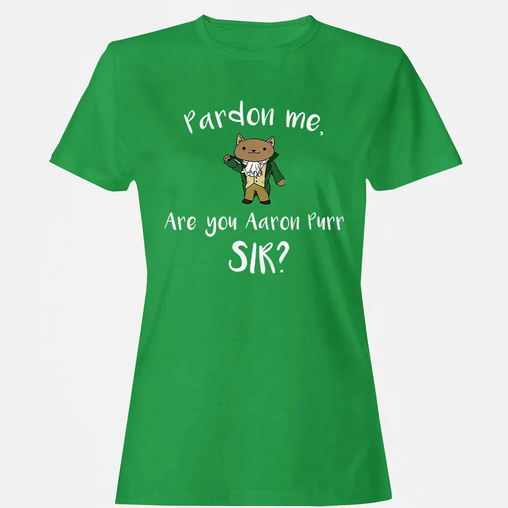 Are you Aaron Purr Sir Funny Cat Hoodie Hooded Sweat Women's T-shirt - 7