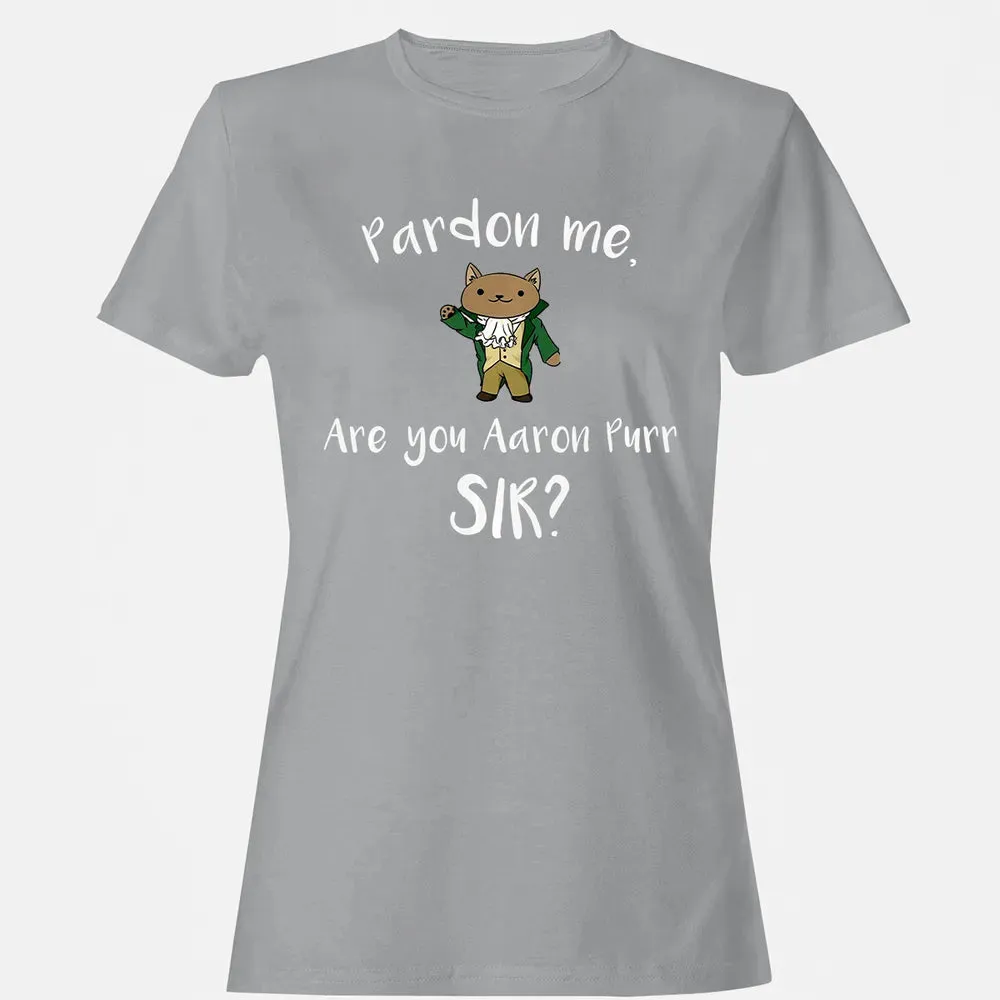 Are you Aaron Purr Sir Funny Cat Hoodie Hooded Sweat Women's T-shirt - 15