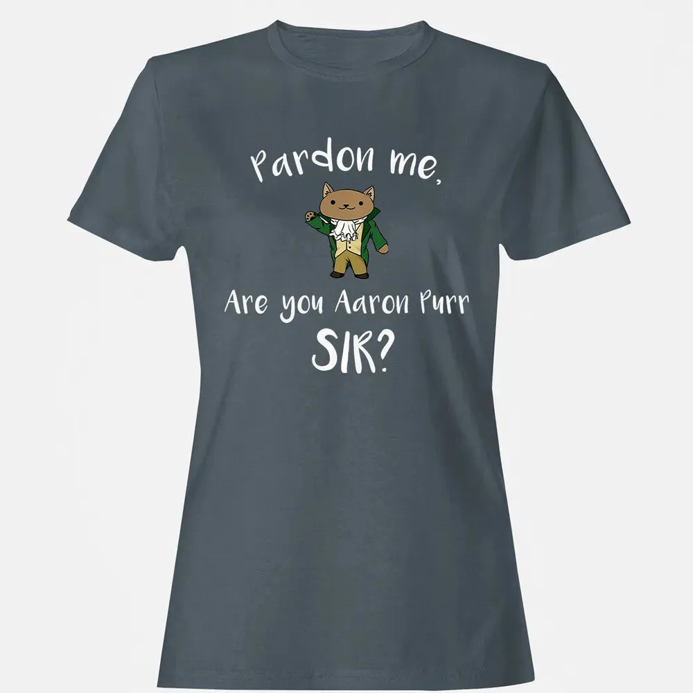 Are you Aaron Purr Sir Funny Cat Hoodie Hooded Sweat Women's T-shirt - 3