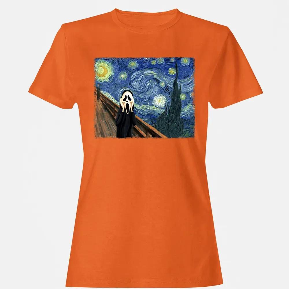 Starry Night Scream Women's T-shirt - 11