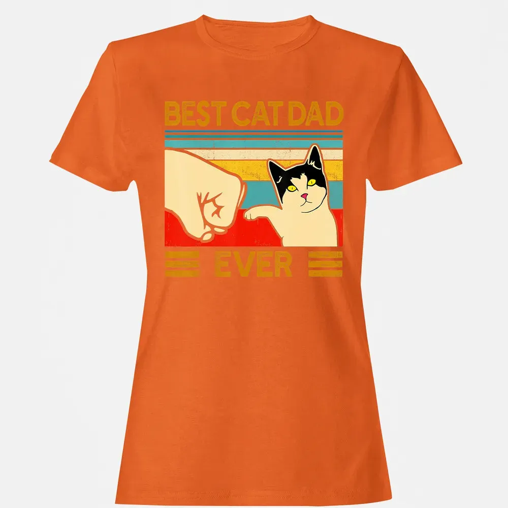 Best Cat Dad Ever  Funny Cat Daddy Father Day Gift Women's T-shirt - 11