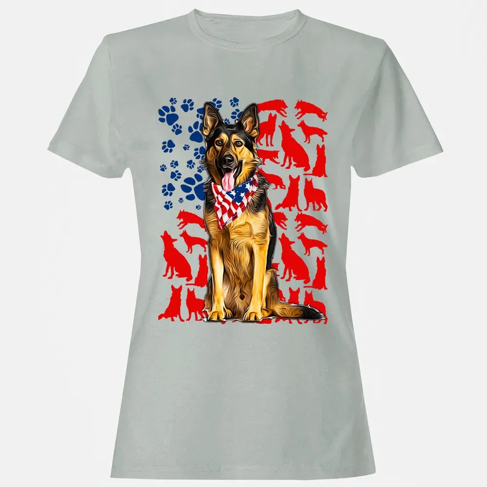 German Shepherd 4th of July Women's T-shirt - 2