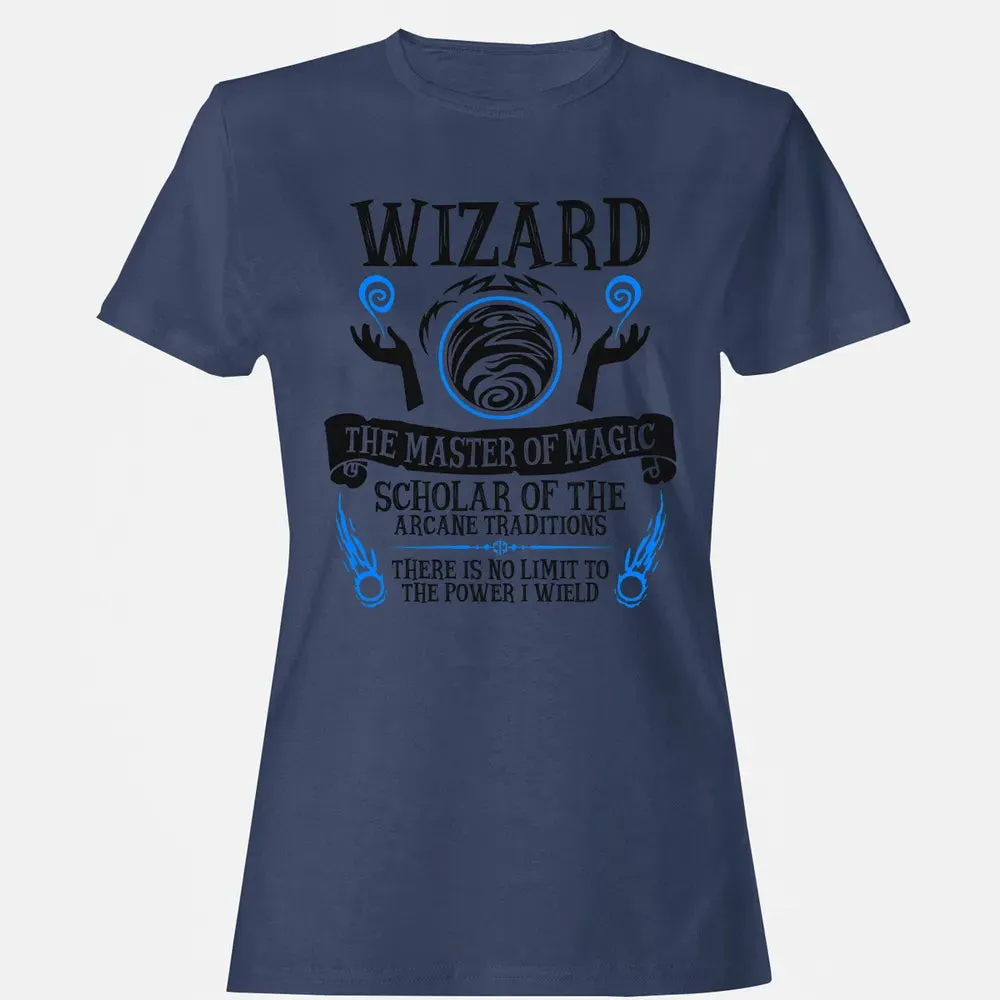 WIZARD, The Master of Magic (Black Text) Women's T-shirt - 10
