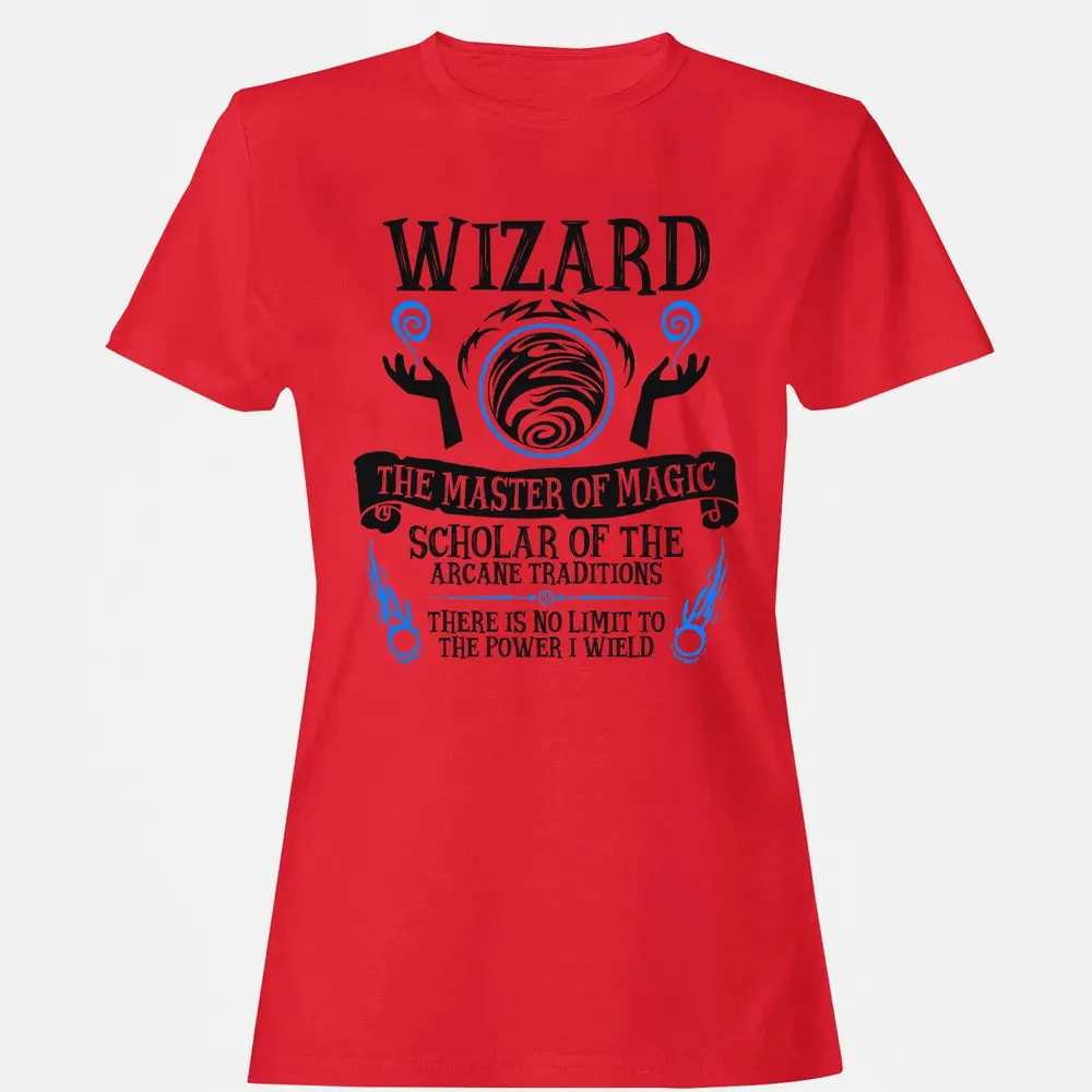 WIZARD, The Master of Magic (Black Text) Women's T-shirt - 13