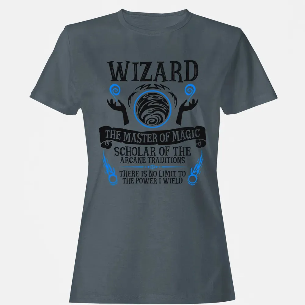 WIZARD, The Master of Magic (Black Text) Women's T-shirt - 3