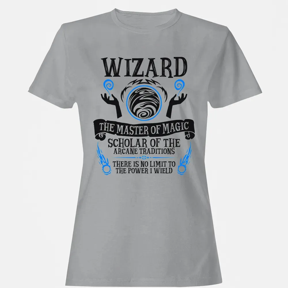 WIZARD, The Master of Magic (Black Text) Women's T-shirt - 15