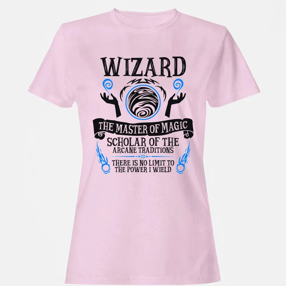 WIZARD, The Master of Magic (Black Text) Women's T-shirt - 9