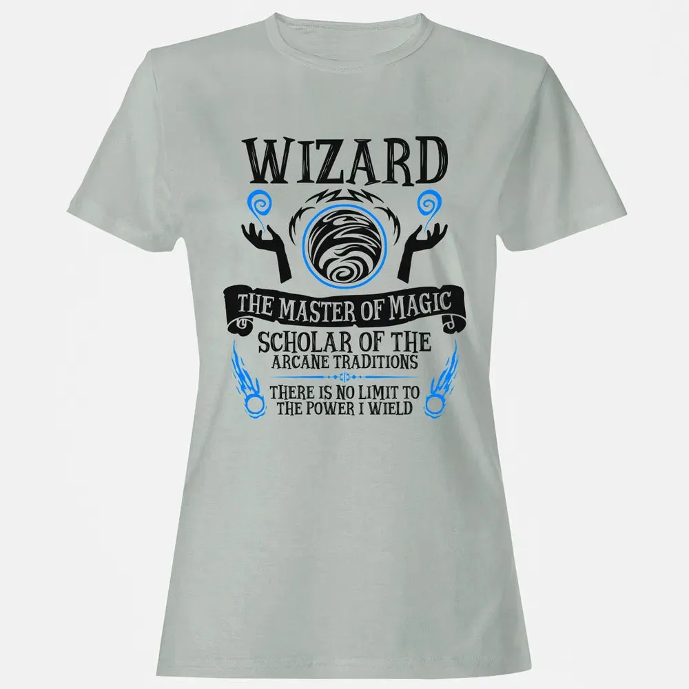 WIZARD, The Master of Magic (Black Text) Women's T-shirt - 2
