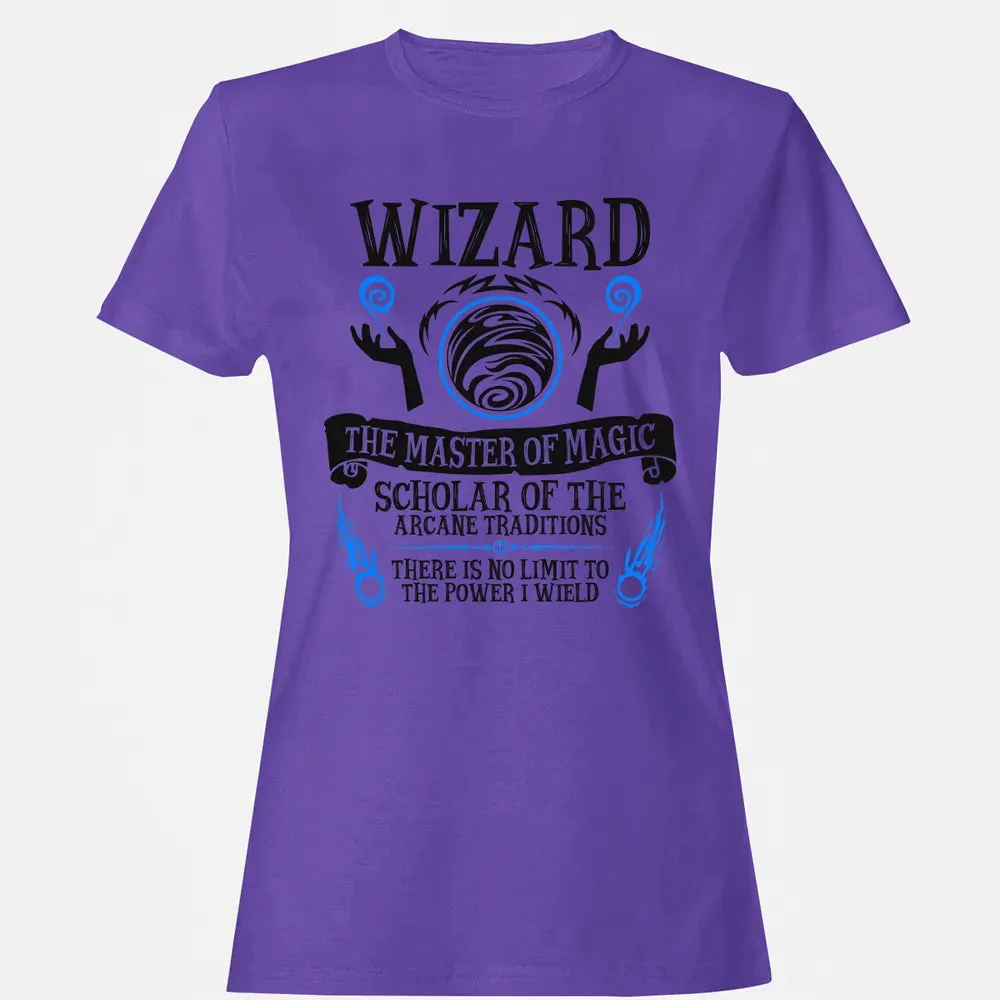 WIZARD, The Master of Magic (Black Text) Women's T-shirt - 12