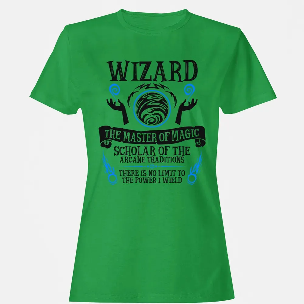 WIZARD, The Master of Magic (Black Text) Women's T-shirt - 7