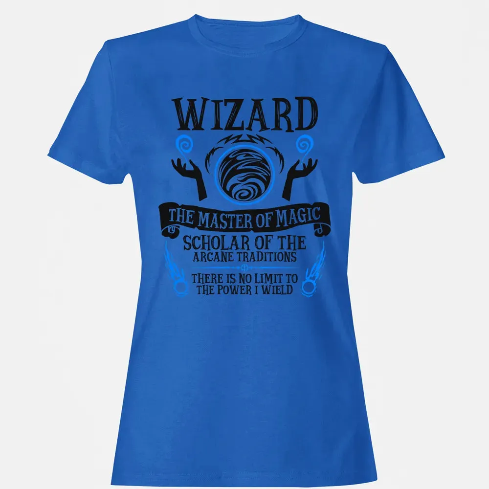 WIZARD, The Master of Magic (Black Text) Women's T-shirt - 14