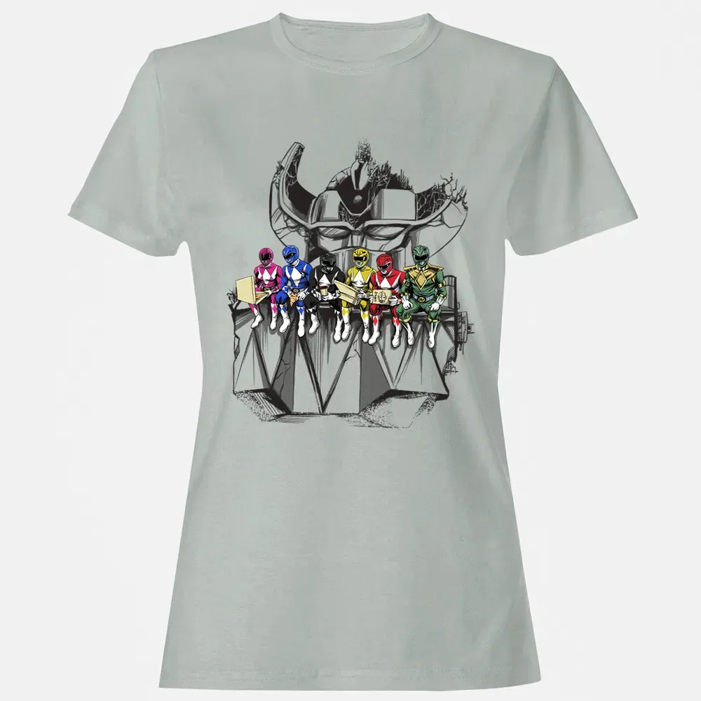 Lunch Atop A Mega Women's T-shirt - 2