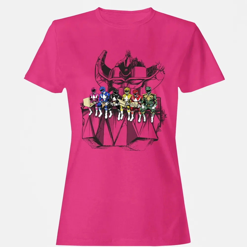 Lunch Atop A Mega Women's T-shirt - 6