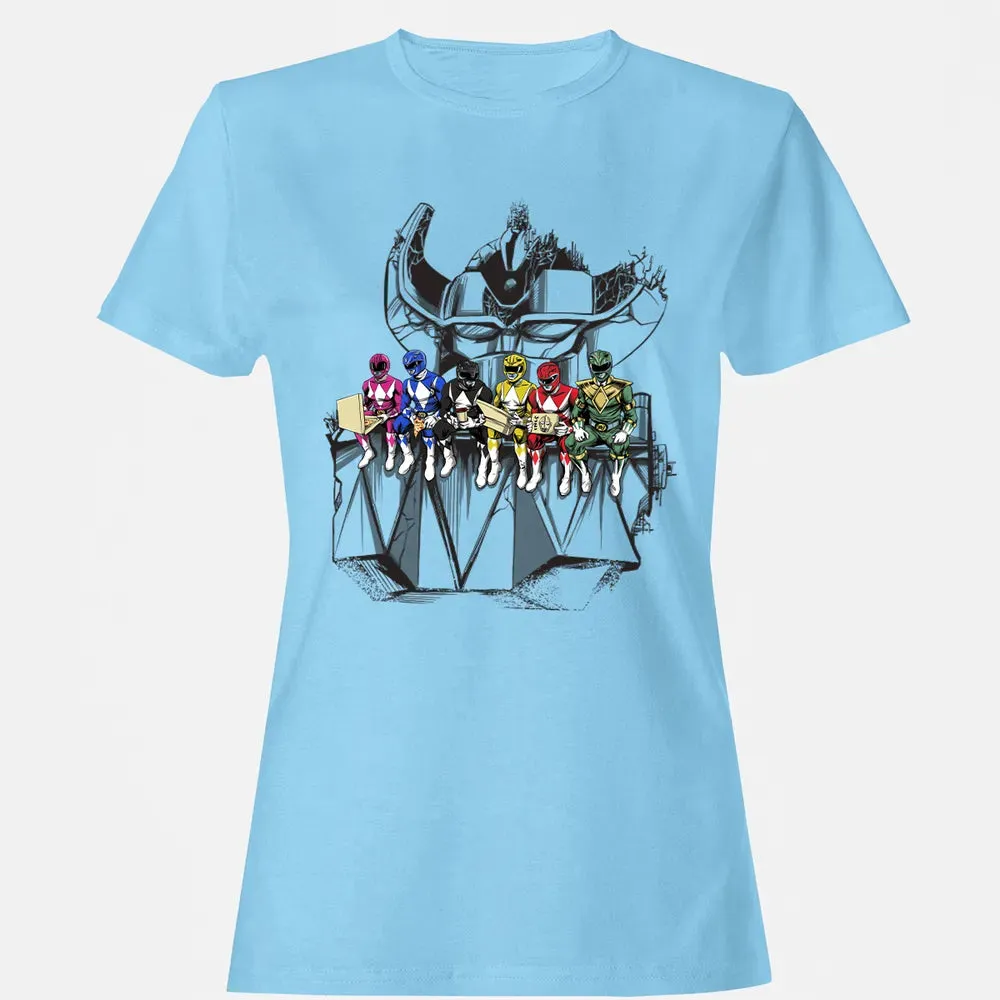 Lunch Atop A Mega Women's T-shirt - 8