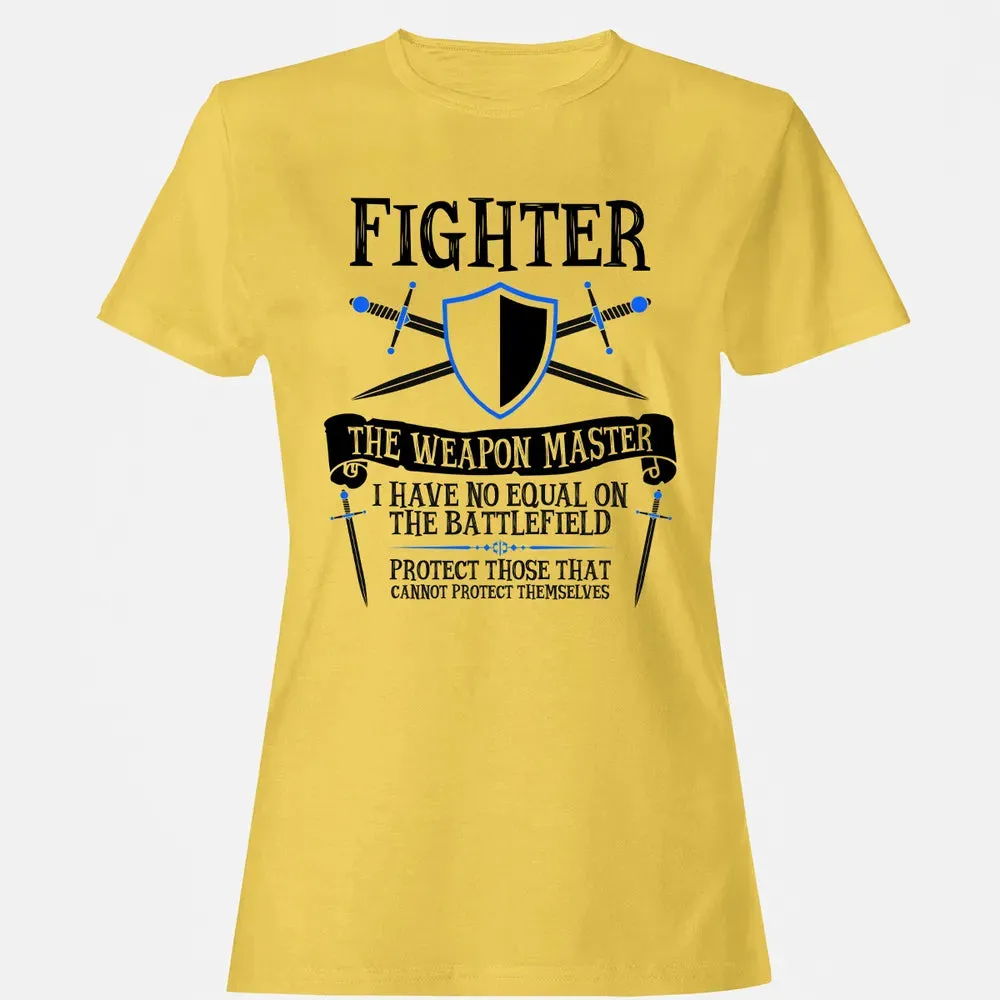 FIGHTER, THE WEAPON MASTER (White) Women's T-shirt - 4