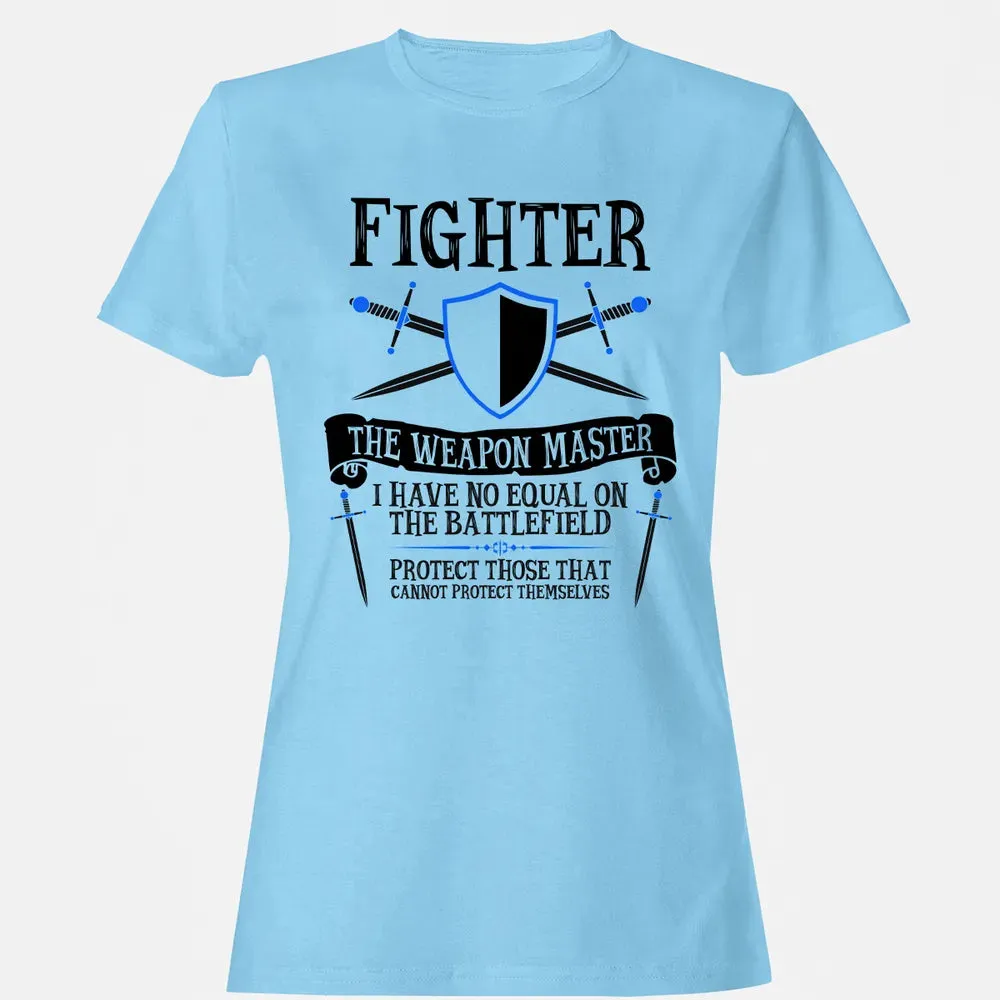 FIGHTER, THE WEAPON MASTER (White) Women's T-shirt - 8