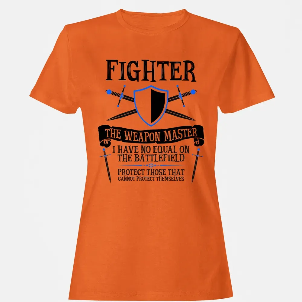 FIGHTER, THE WEAPON MASTER (White) Women's T-shirt - 11