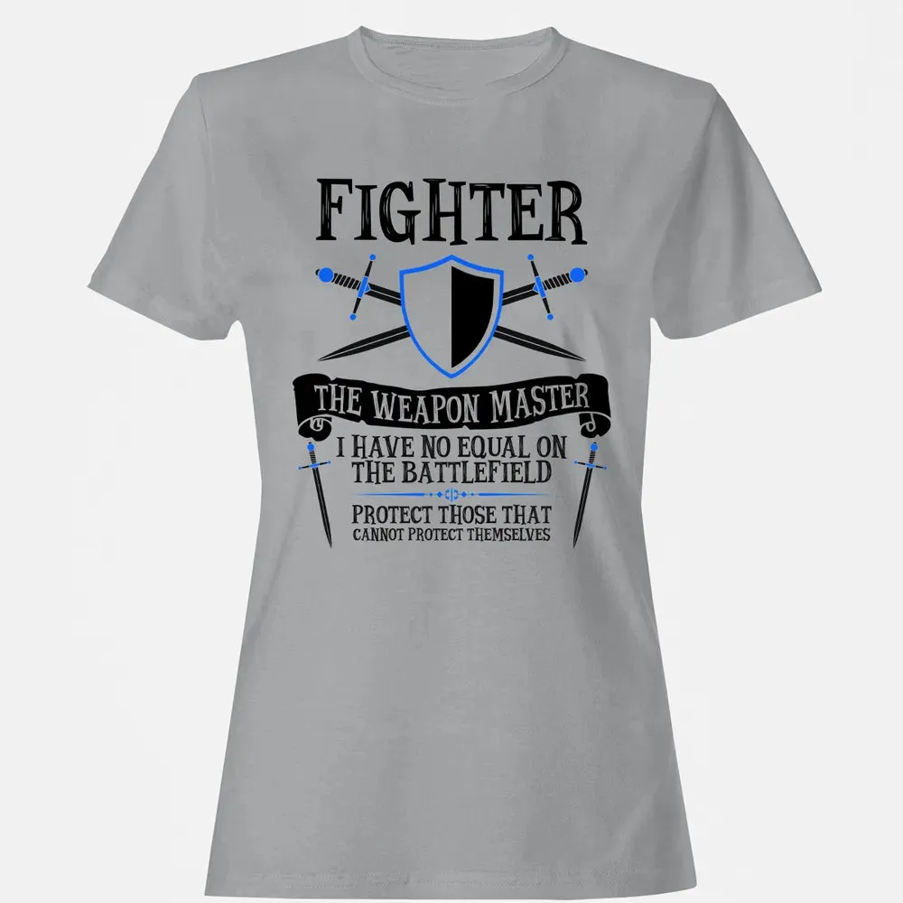 FIGHTER, THE WEAPON MASTER (White) Women's T-shirt - 15