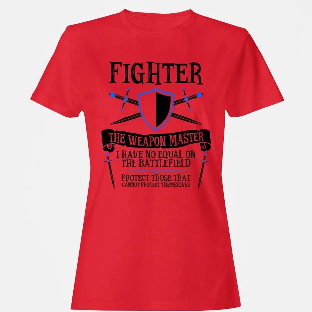 FIGHTER, THE WEAPON MASTER (White) Women's T-shirt - 13