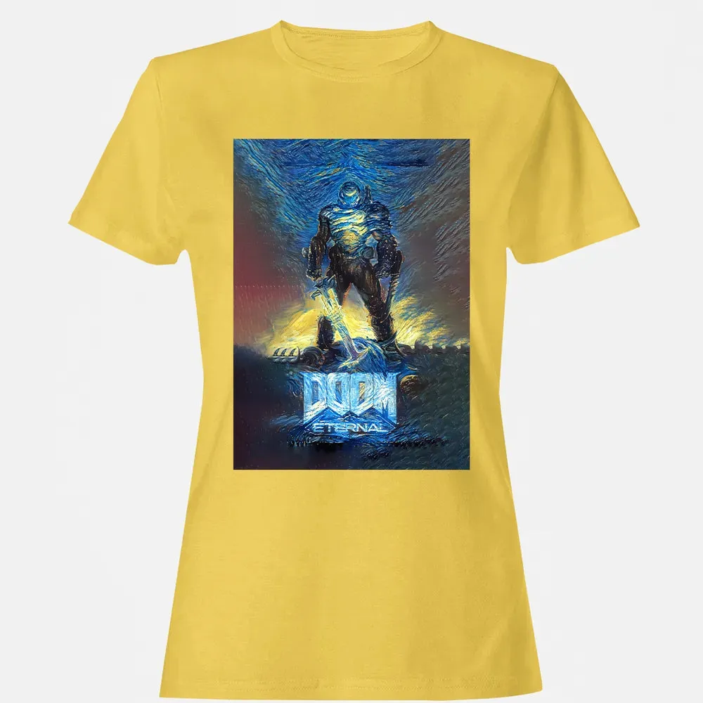 Doom Starry Night Women's T-shirt - 4