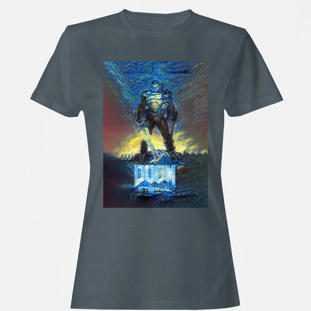 Doom Starry Night Women's T-shirt - 3