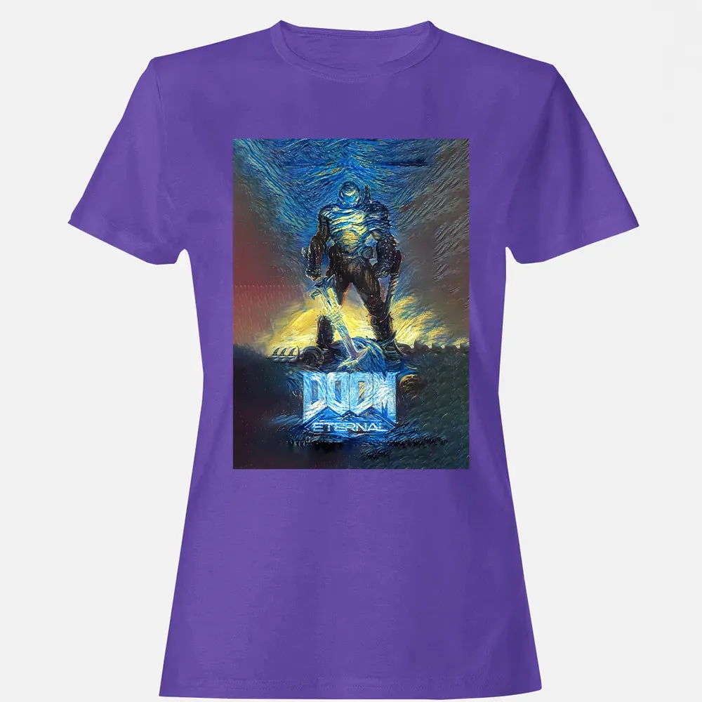 Doom Starry Night Women's T-shirt - 12
