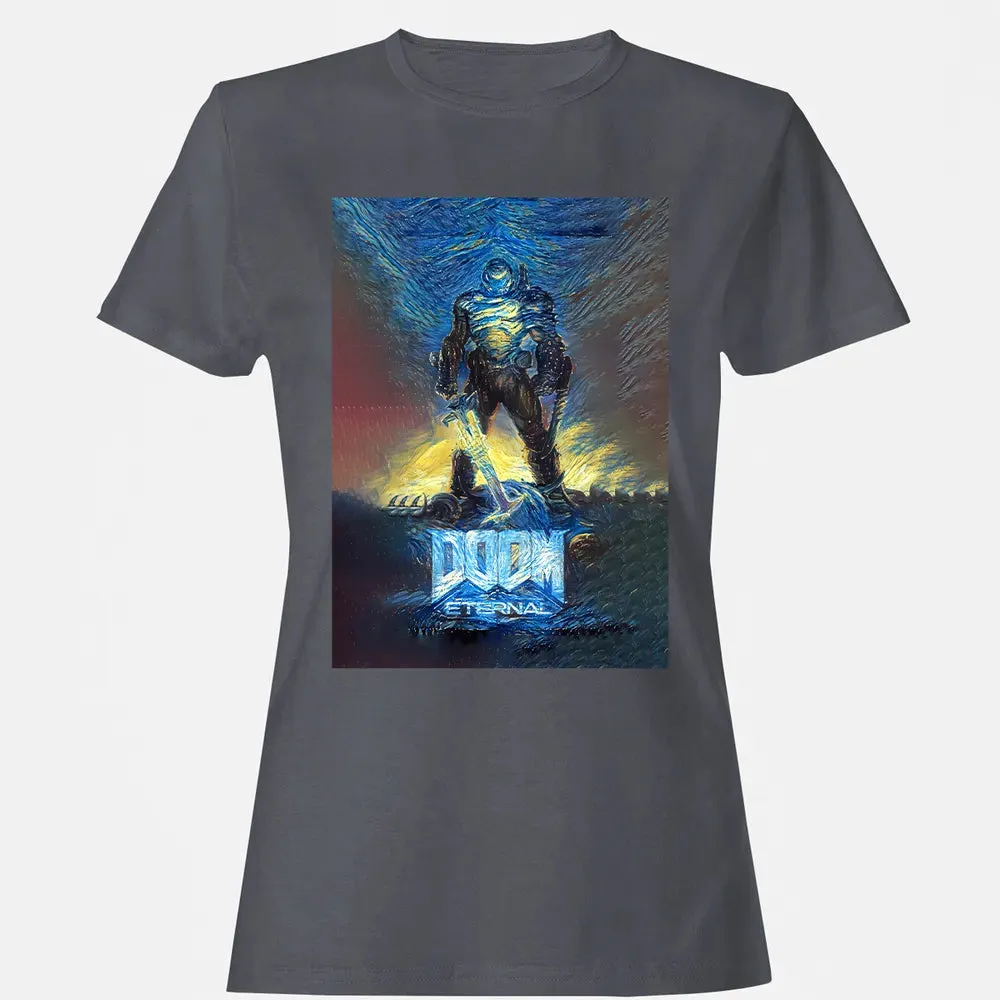 Doom Starry Night Women's T-shirt - 5