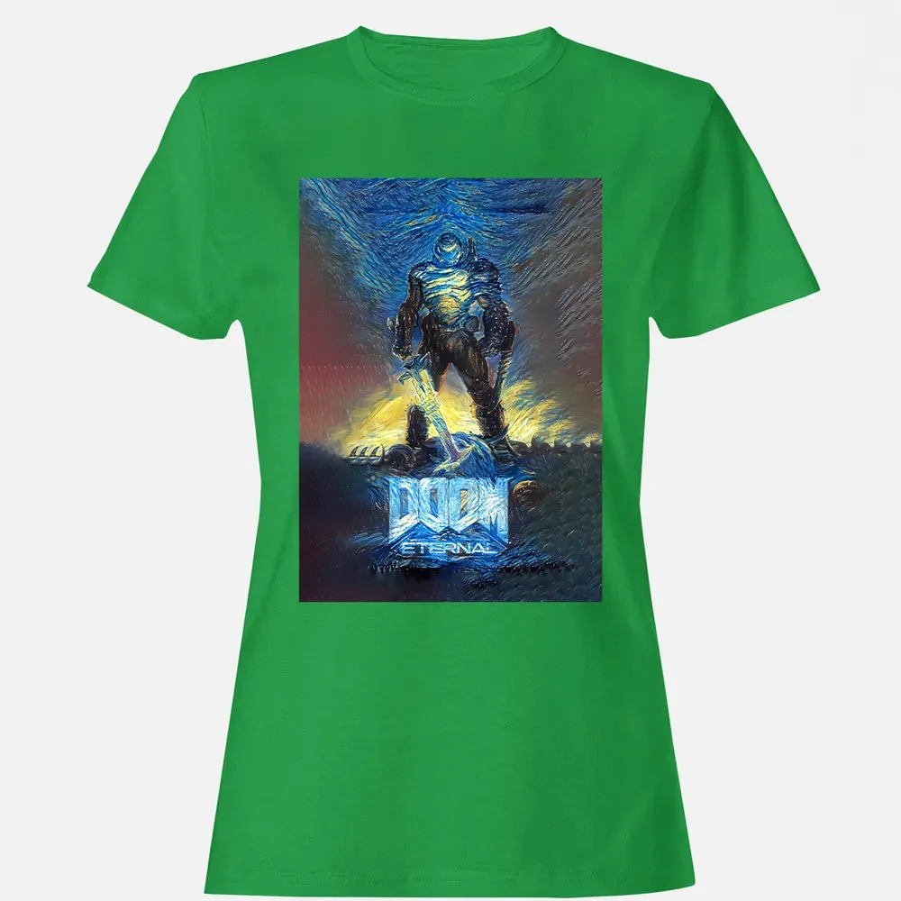 Doom Starry Night Women's T-shirt - 7