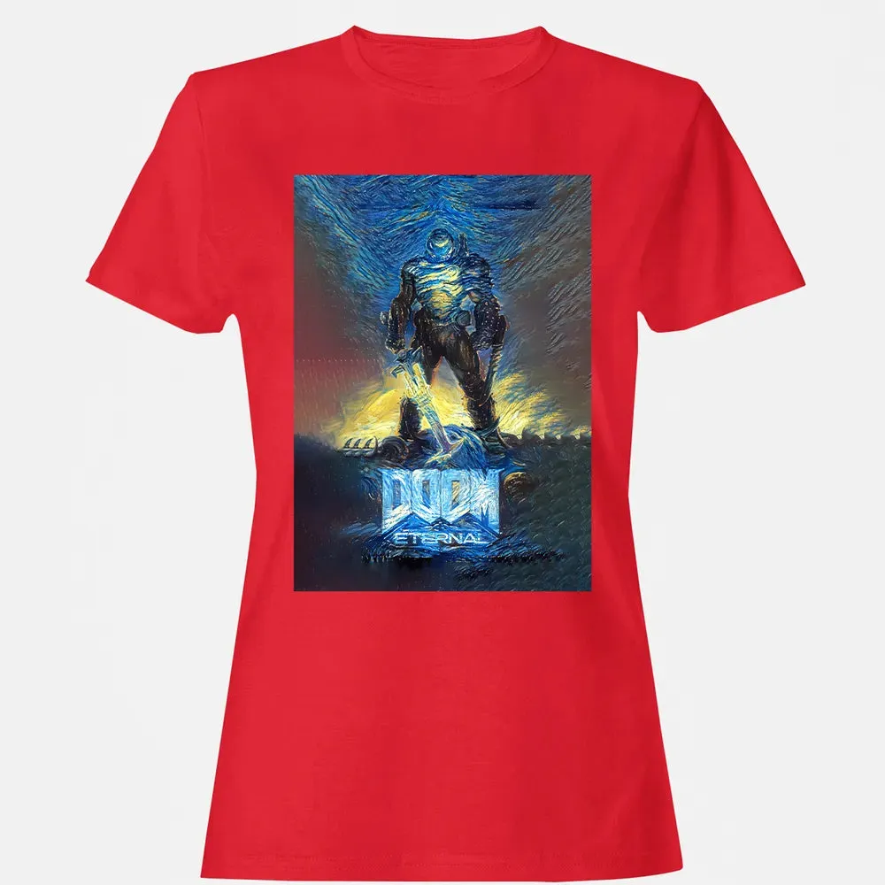 Doom Starry Night Women's T-shirt - 13